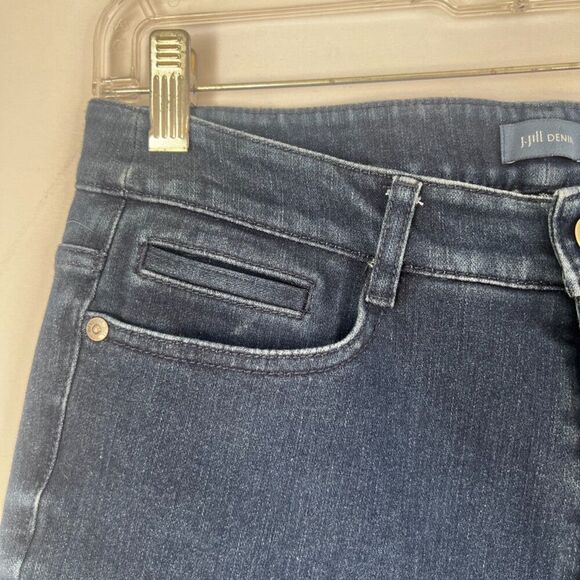 J Jill Denim Premium Flex High Rise Legging Denim Jeans Size 8 Non Destructed - Picture 6 of 12